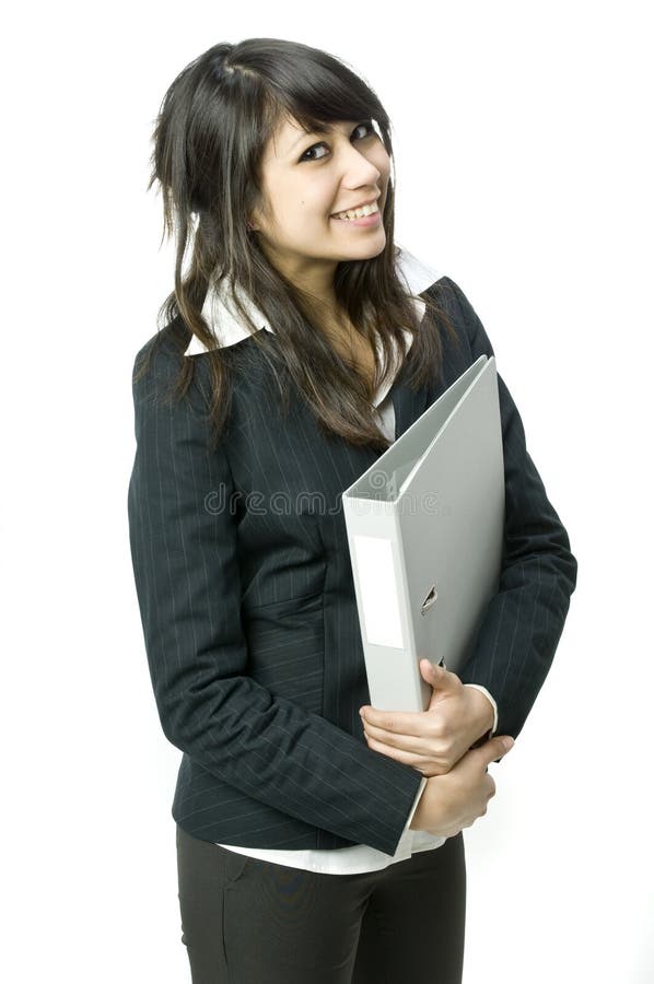 Young Business Executive with file