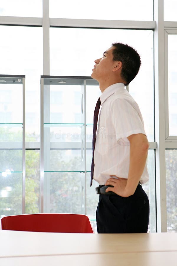 Young business man in office