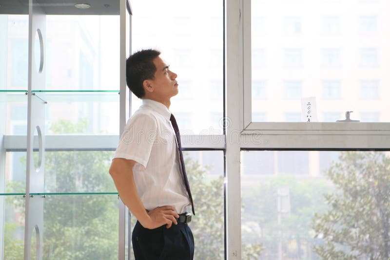 Young business man in office