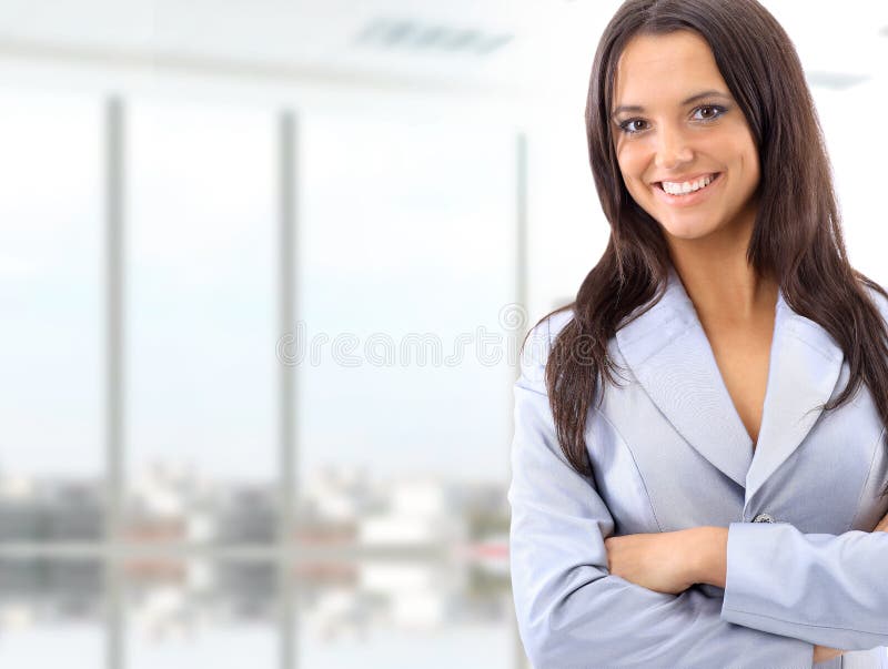 Young business woman stock photography