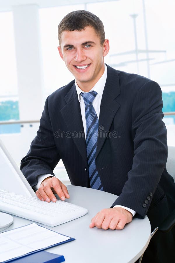 Young businessman royalty free stock photography