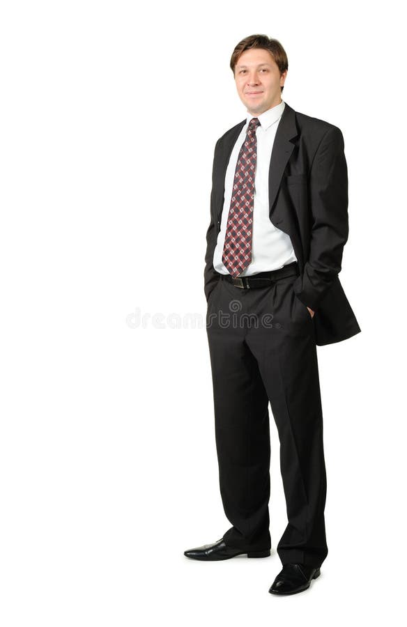 The young businessman isolated royalty free stock images