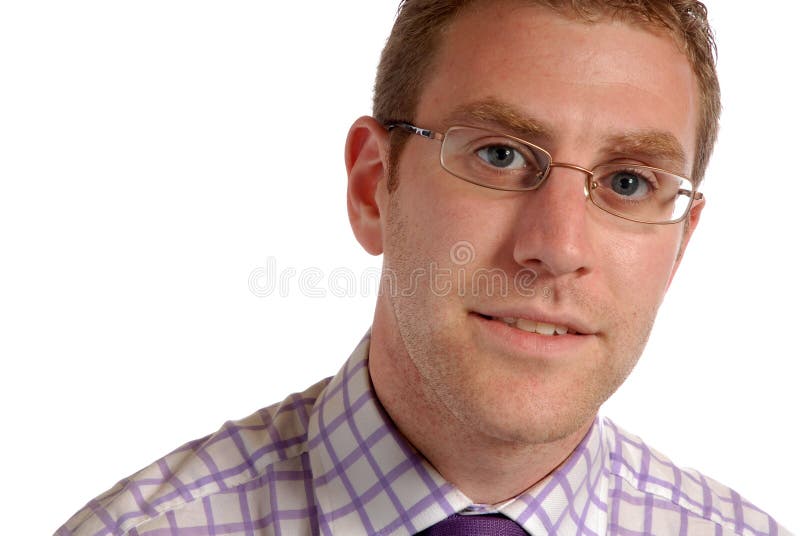 Young businessman in spectacles