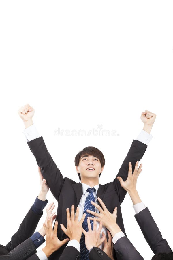 Young businessman with success gesture stock photography Young businessman with success gesture stock photography