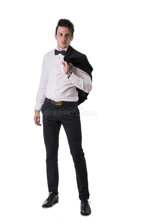 Young Businessman Wearing Suit Isolated Stock Image Image of profile