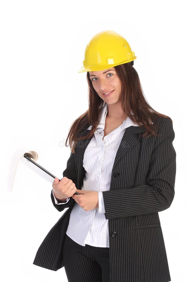 Young businesswoman with documents