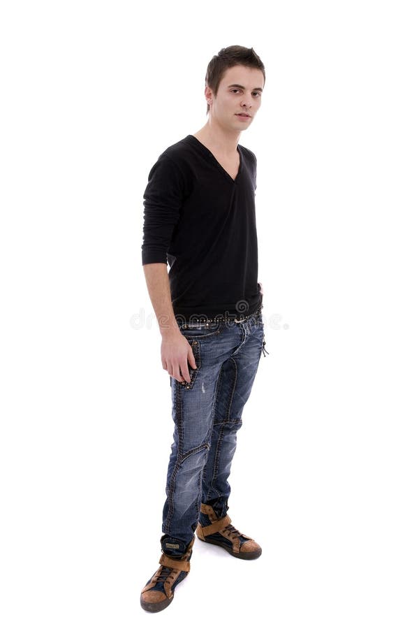 Young casual boy royalty free stock images