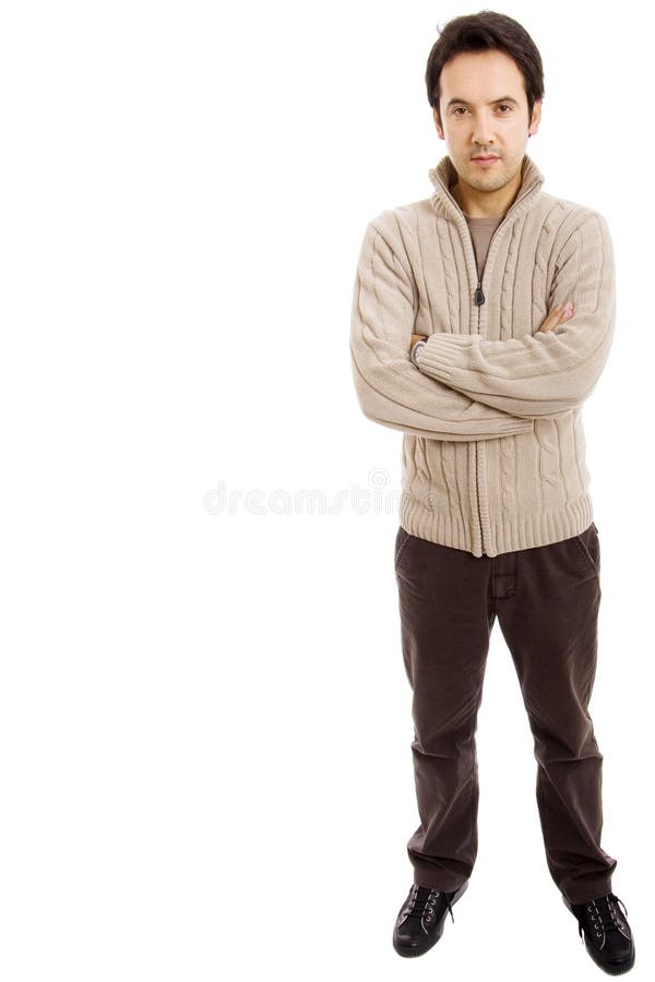 Young casual man full body
