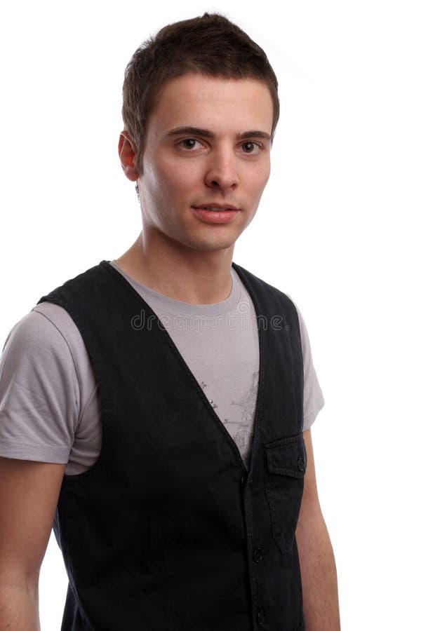 Young casual man posing royalty free stock images