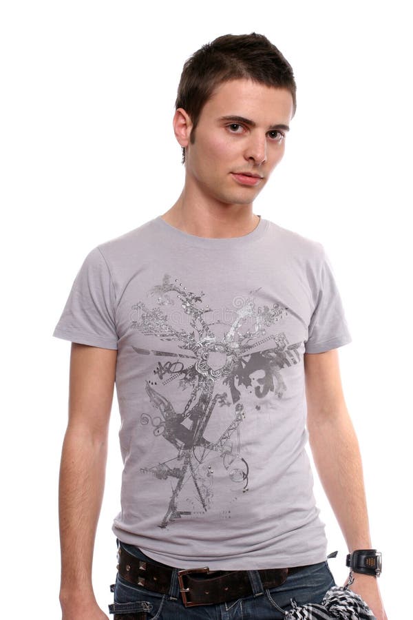 Young Casual man posing royalty free stock photos