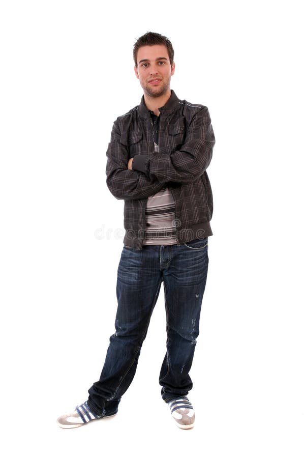 Young Casual Man posing stock photo