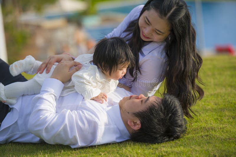 Japaness Wife With Father