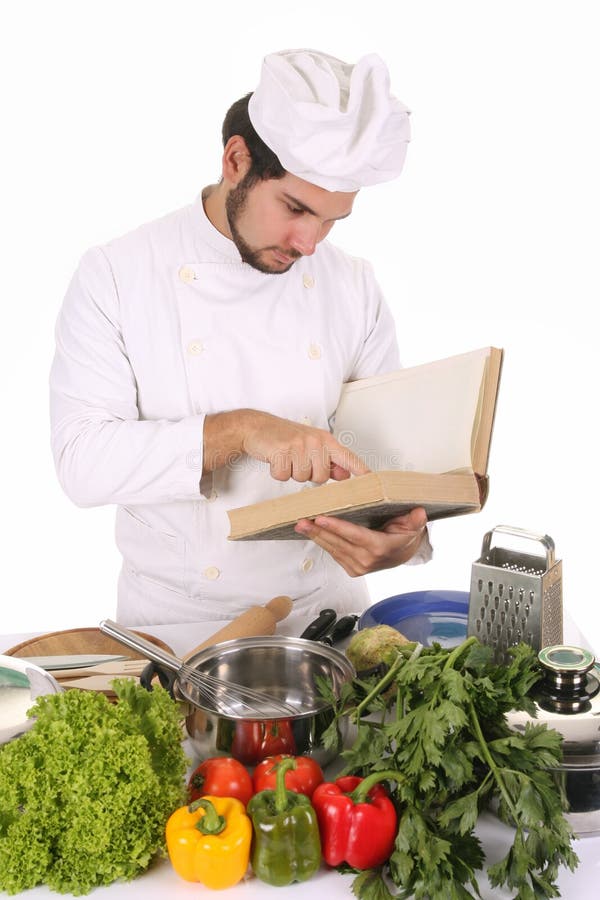 Young chef preparing lunch