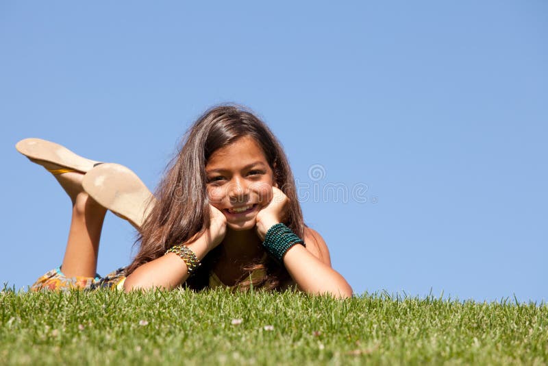 Young child on the grass