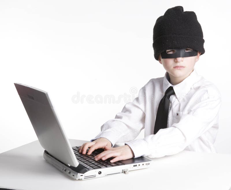 Young Computer Hacker stock photos