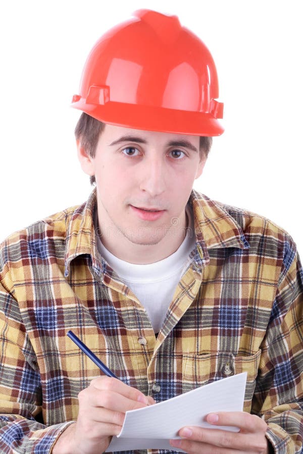 Young construction worker