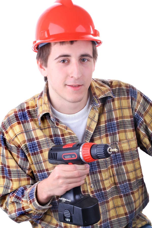 Young construction worker