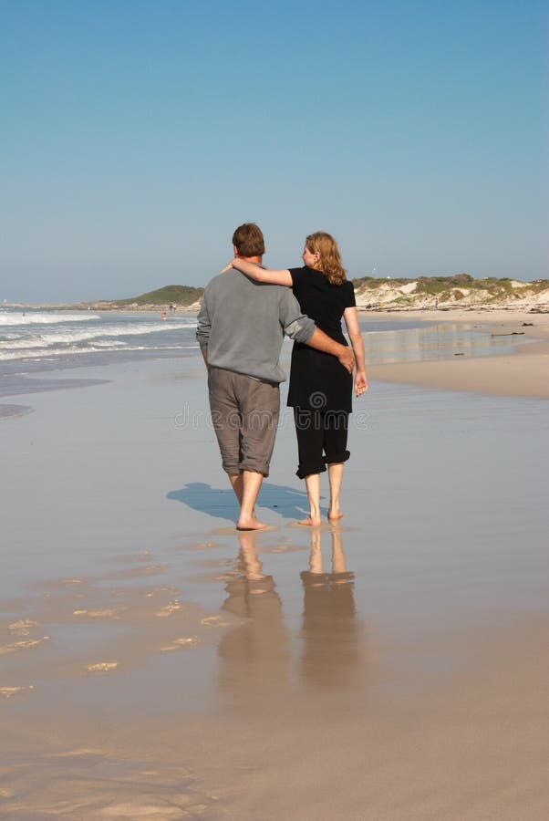 Young couple on the beach