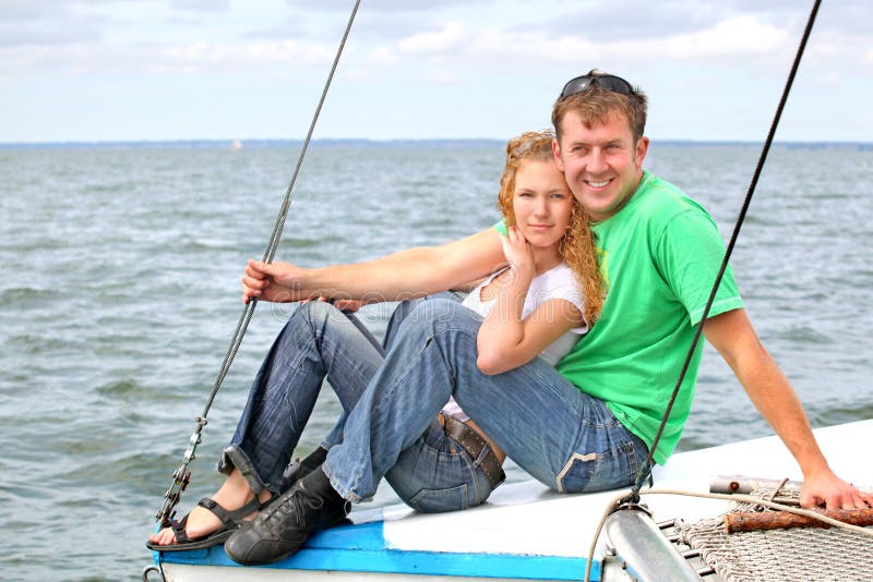 Young Couple on Boat