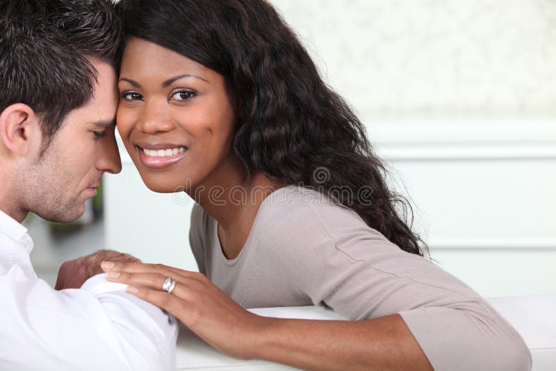 Young couple at home stock photo. Image of intimate, indoors - 35391318