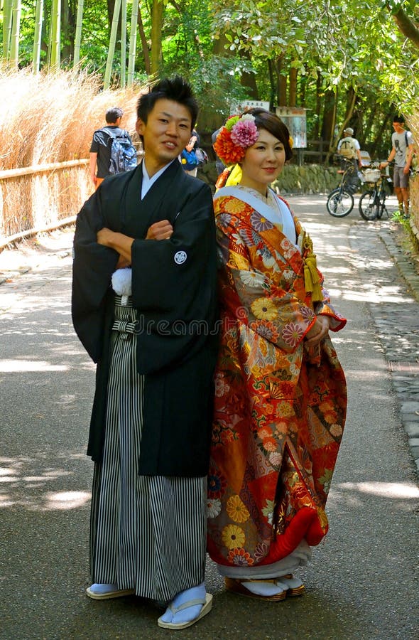 Young Girl and Boy in Kimono, Tokyo, Japan Editorial Stock Photo ...