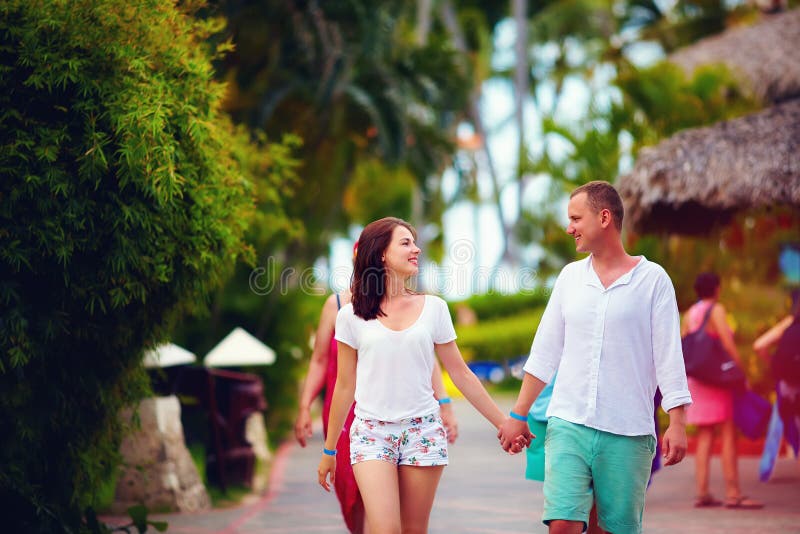 Young couple in love on vacation royalty free stock photo Young couple in love on vacation royalty free stock photo