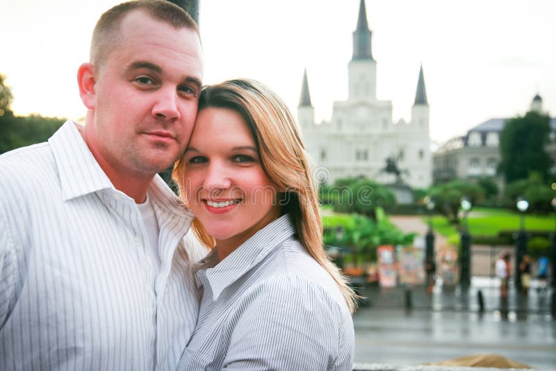 Young Couple in New Orleans stock photo Young Couple in New Orleans stock photo