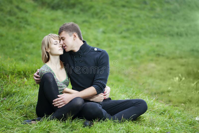 Young couple in the park