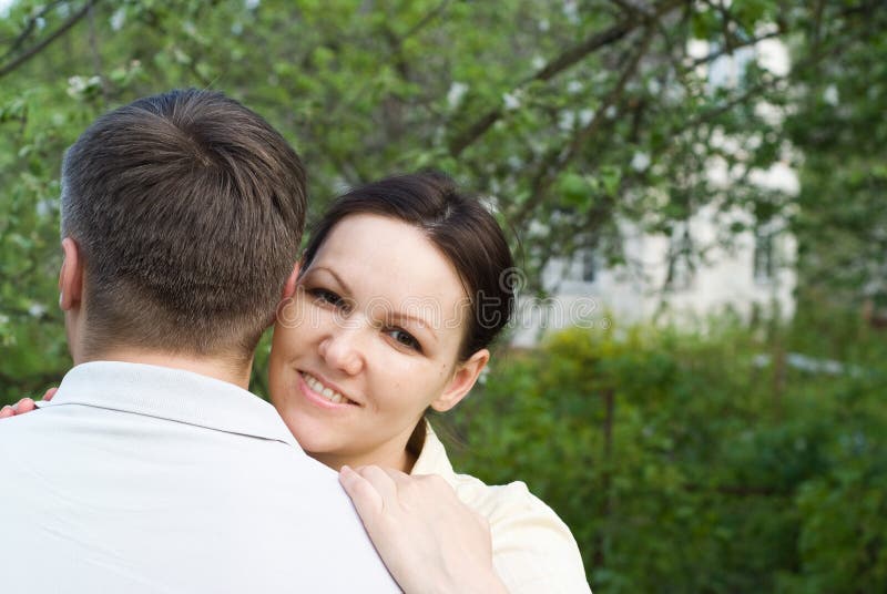 Young couple in the park