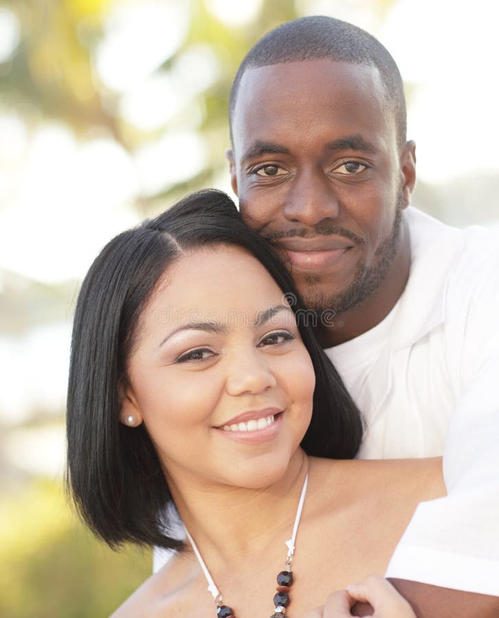 Young couple in the park