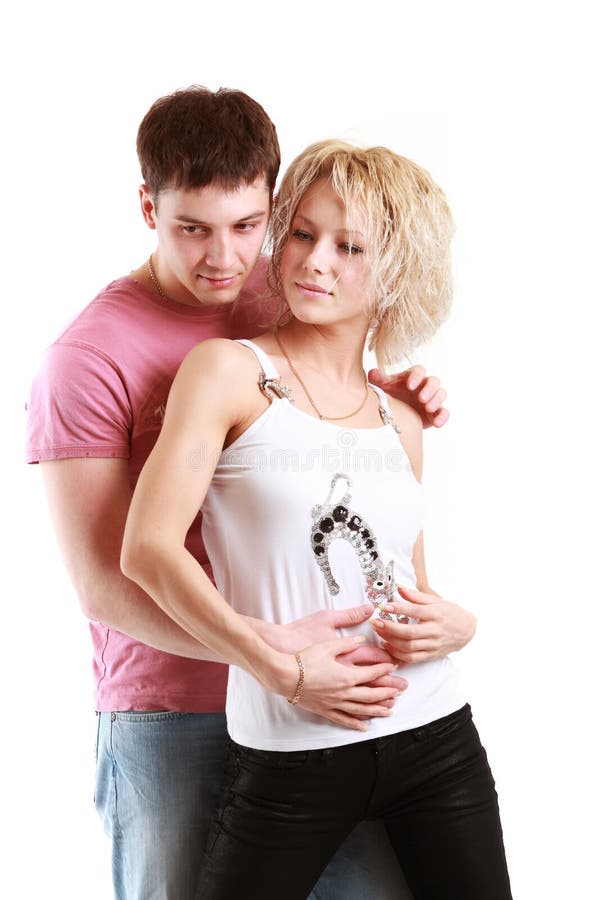 Young couple posing