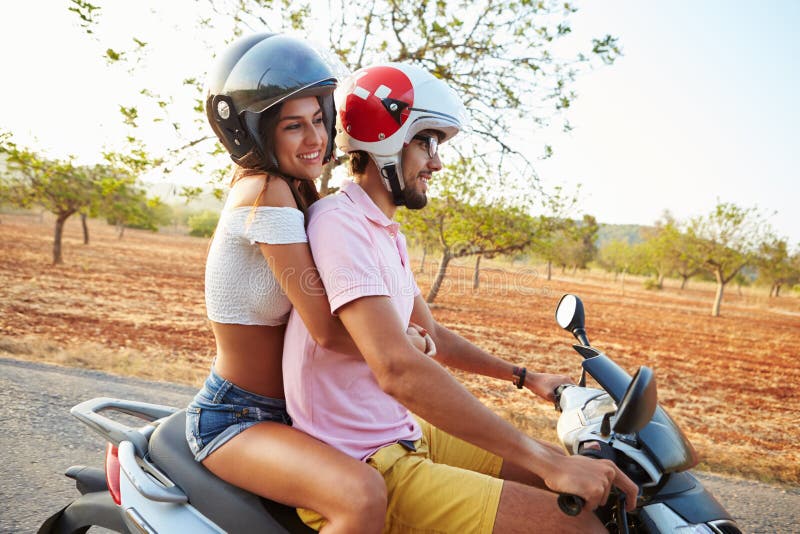 Mature Couple Riding Motorcycle Images