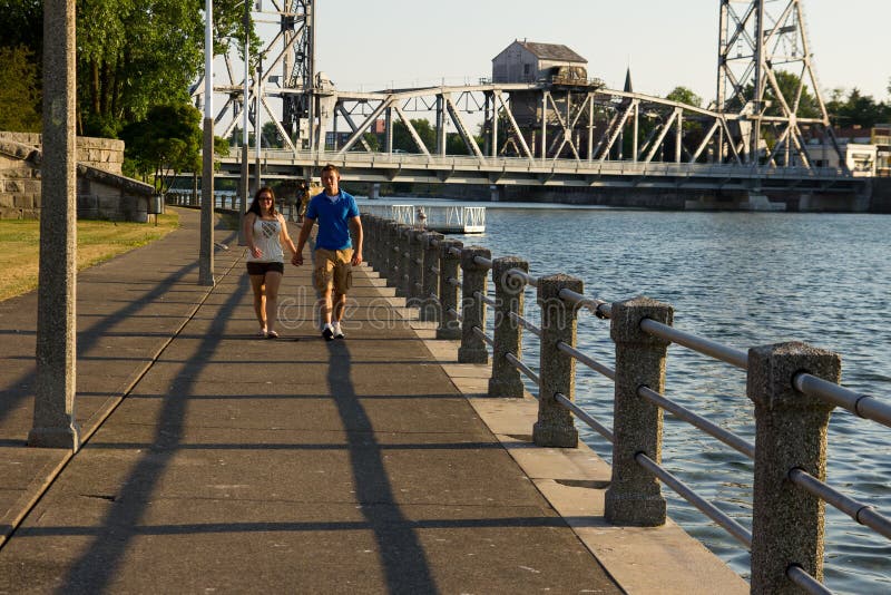 Young Couple Walking