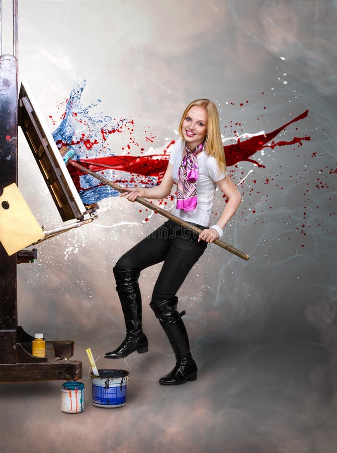Creative painter artist royalty free stock images Creative painter artist royalty free stock images