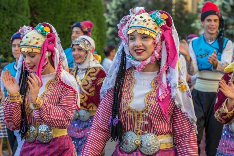 Young Dancers From Turkey In Traditional Costume Editorial Stock Photo 