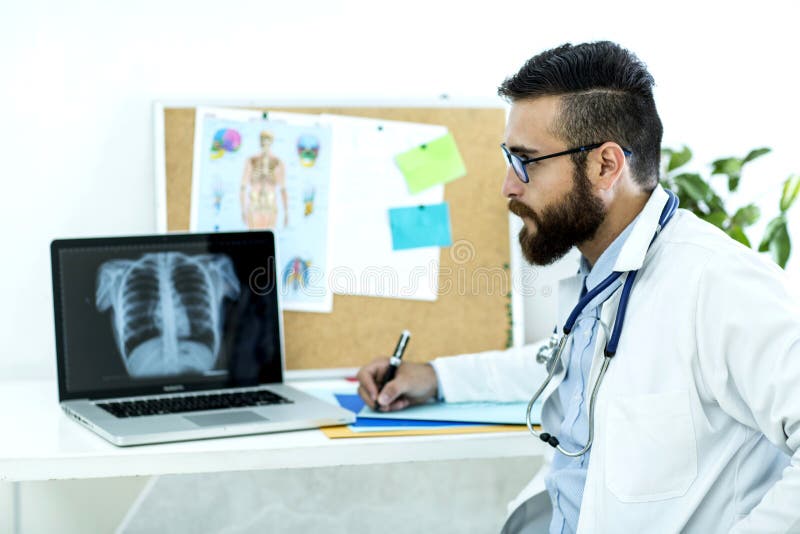 Young doctor h stock image Young doctor h stock image