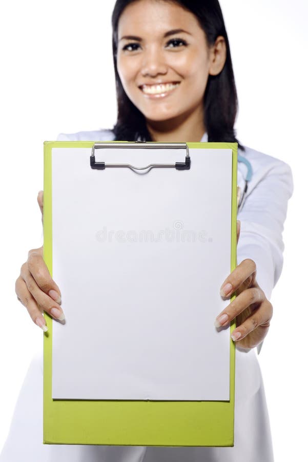 Young Doctor Holding Clipboard