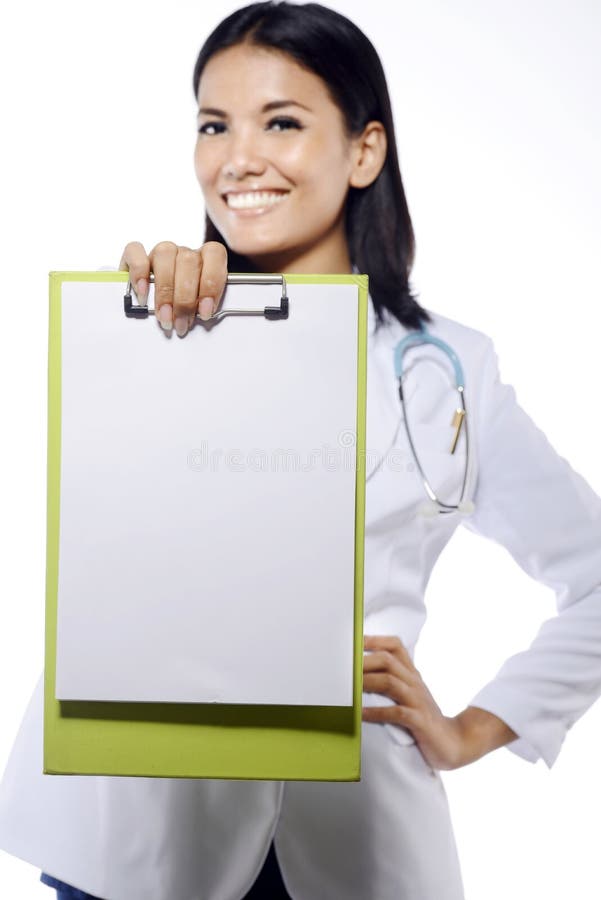 Young Doctor Holding Clipboard