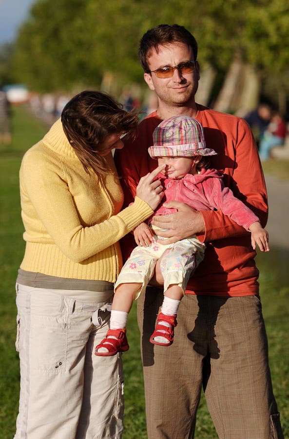 Young family outdoor royalty free stock photos Young family outdoor royalty free stock photos