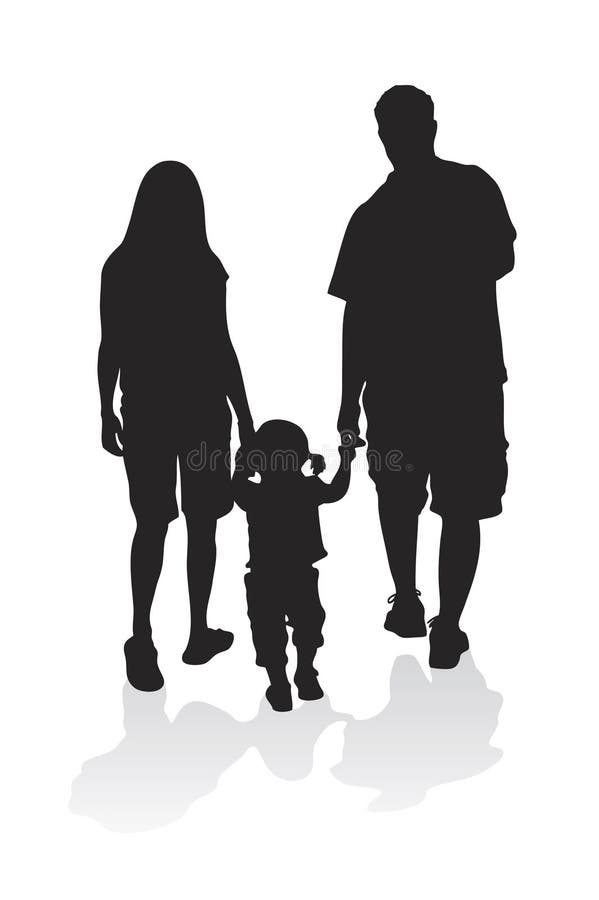 Young Family Vector royalty free illustration Young Family Vector royalty free illustration