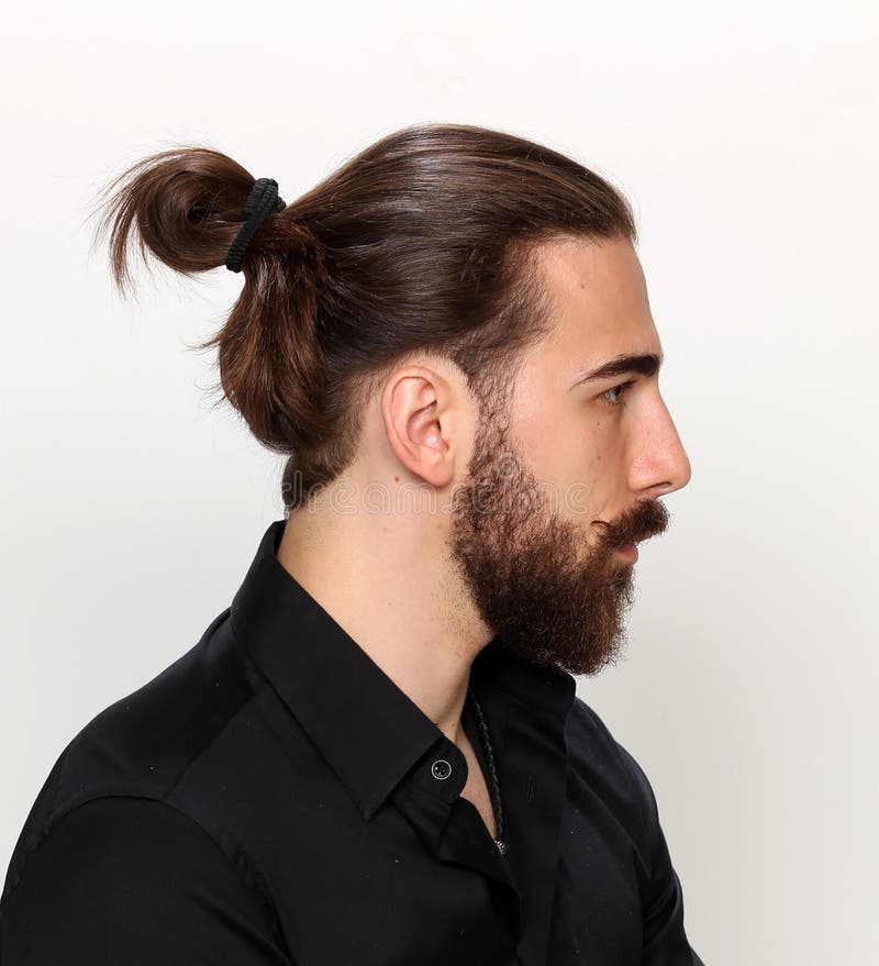 Young, Fashionable Male Model with Long Hair and Beard Posing in Studio on Isolated Background. Fashion, Business, Modeling Stock Image - Image of brown, european: 183540941 Young, Fashionable Male Model with Long Hair and Beard Posing in Studio on Isolated Background. Fashion, Business, Modeling Stock Image - Image of brown, european: 183540941