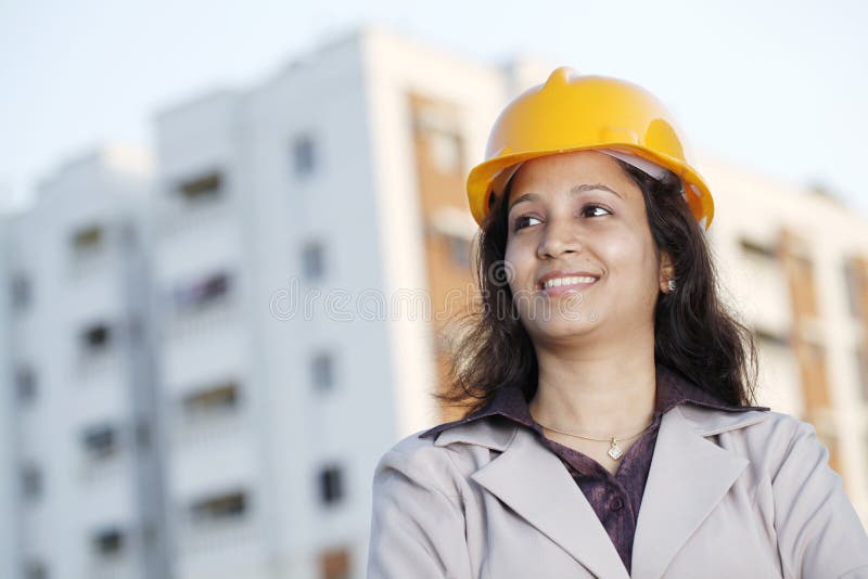 Young female architect