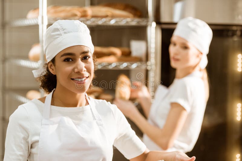 Bakers Working in Family Bakery Stock Image Image of successful