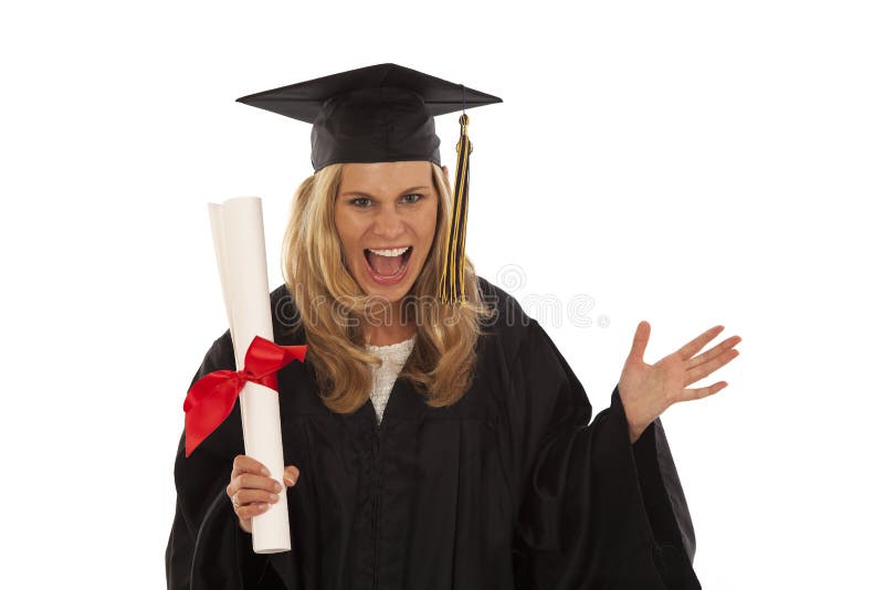 Young female graduate