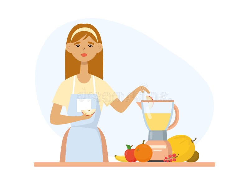 https://thumbs.dreamstime.com/b/young-funny-woman-makes-fruit-drink-smoothie-blender-assorted-fruits-vector-young-funny-woman-makes-fruit-drink-smoothie-246264440.jpg