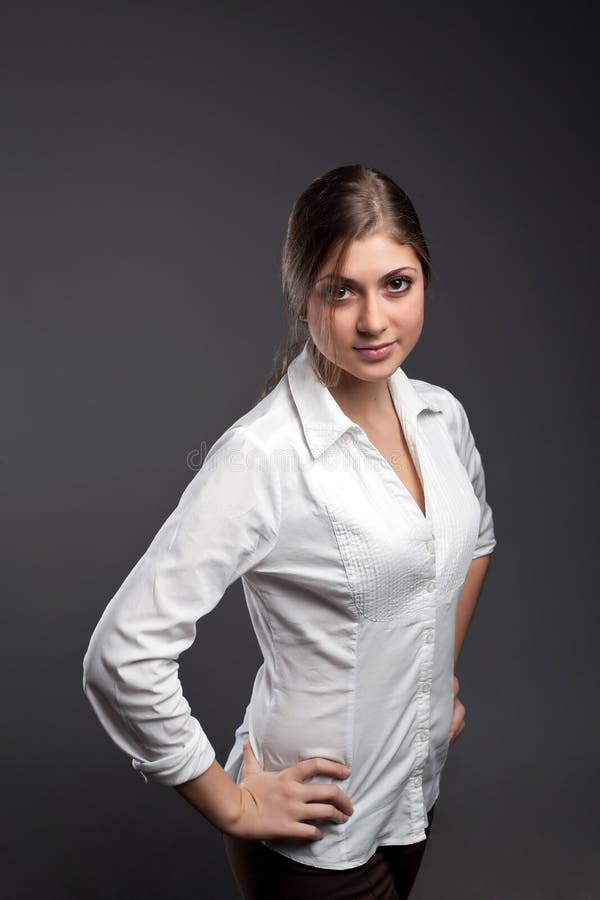 111 Unbuttoned White Blouse Stock Photos - Free & Royalty-Free Stock ...