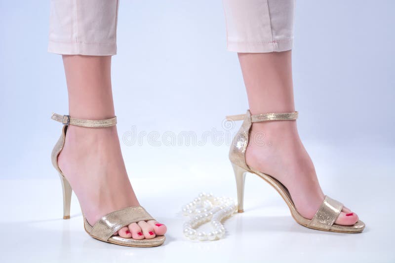 White Lace Ankle Strap Wedding Silver Sandals Heels With 9cm Heels From  Himalayasstore, $31.66 | DHgate.Com