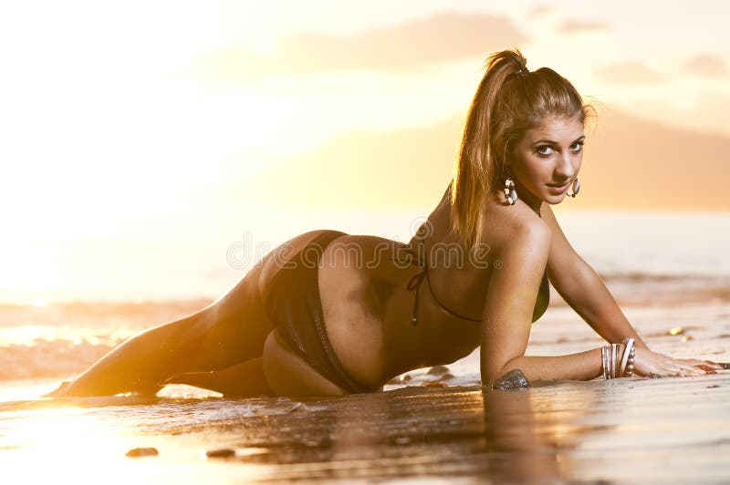 Young girl on the beach