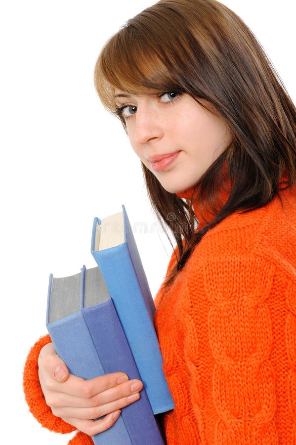 Young girl with book