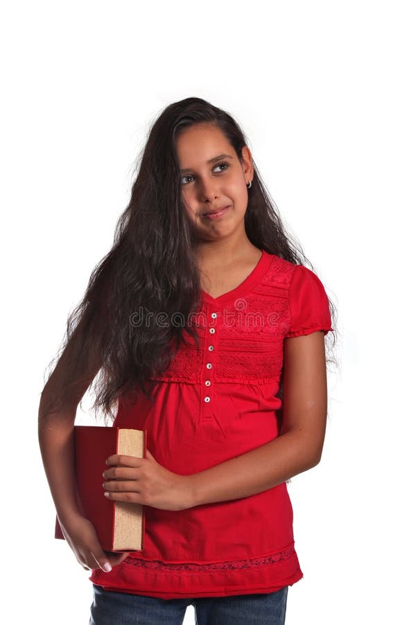 Young girl with book